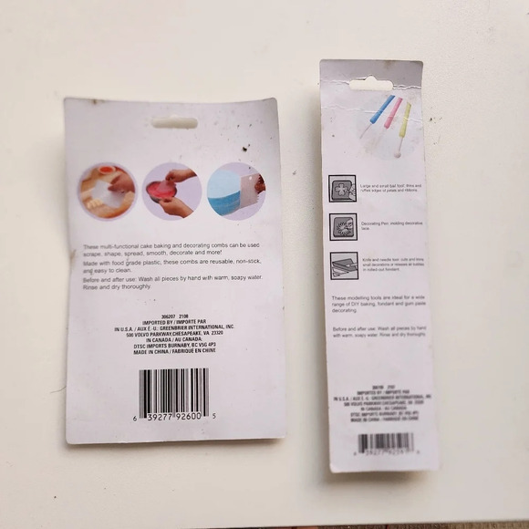 Voila Brand Cake Decorating Due -3 Pack Icing Combs Tool Set - Picture 6 of 11